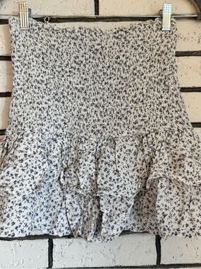 Garage Floral Print Smocked Tube Top